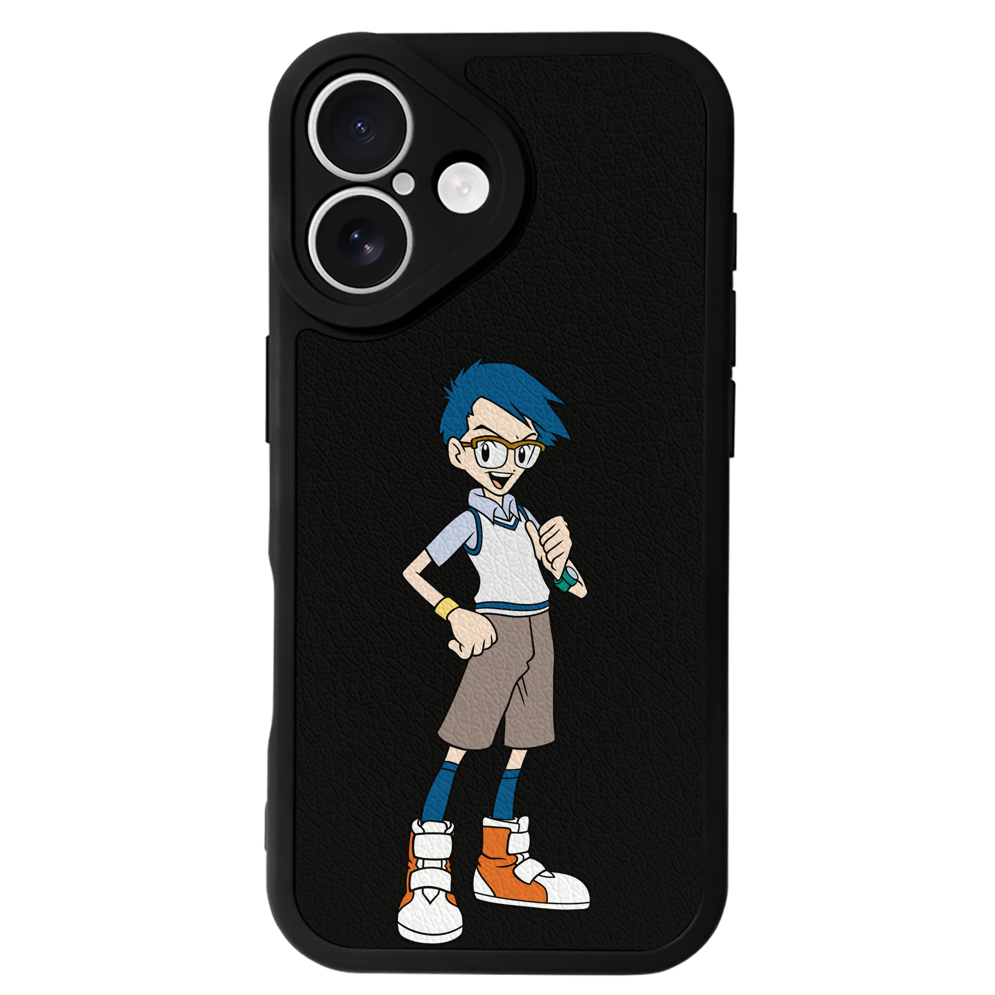 （画像用） Digimon デジタルモンスター/デジモン 【iPhone 16シリーズ対応】シリコンスマホケース（レザー調） 材質：シリコン